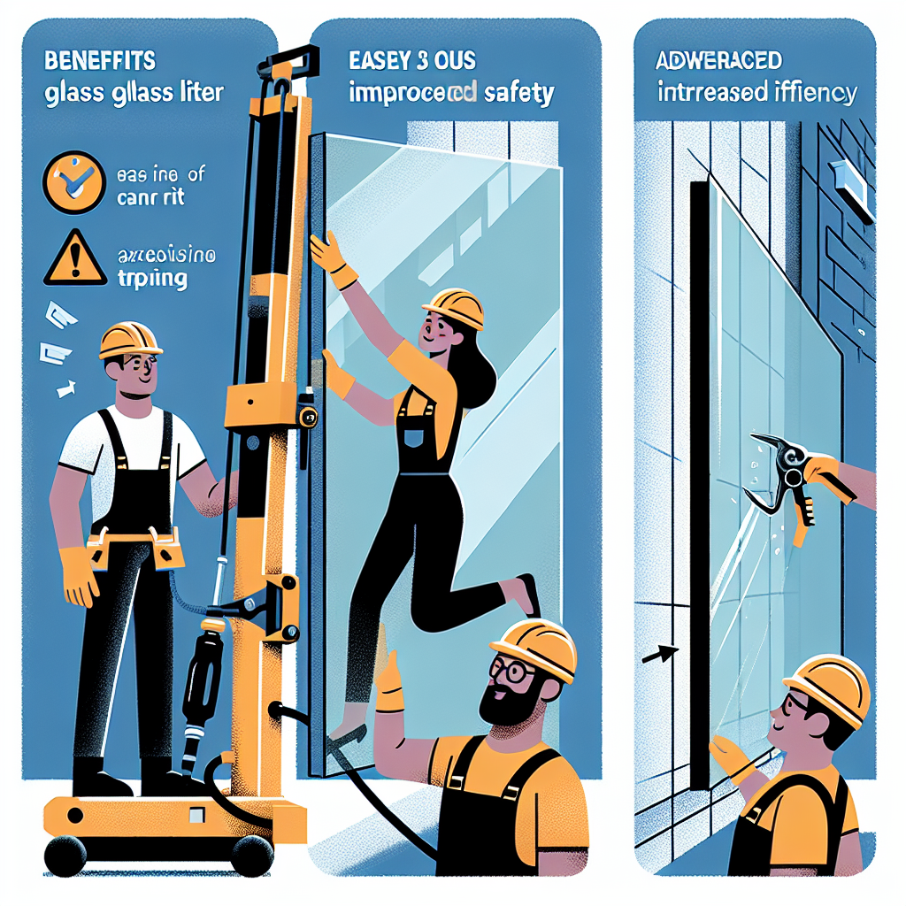 Top 3 Benefits of Using a Pneumatic Glass Lifter
