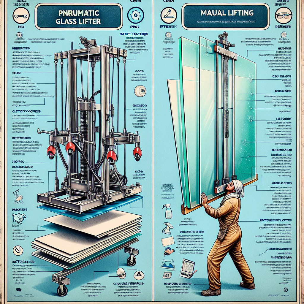 Pneumatic Glass Lifter vs. Manual Lifting: A Detailed Comparison